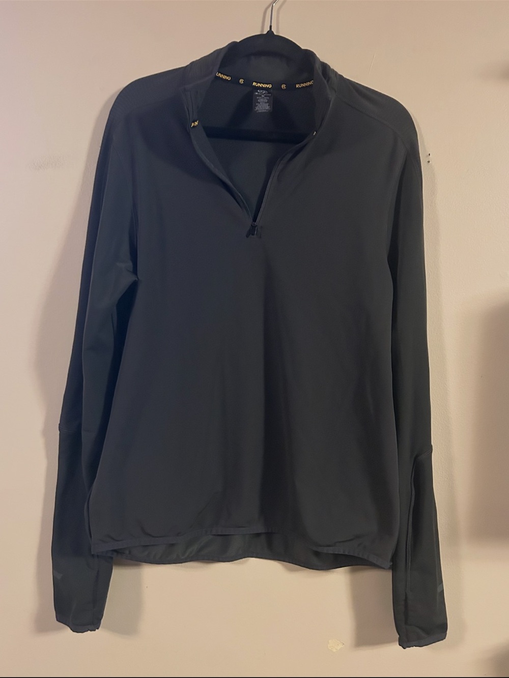 Champion Women’s Running Quarter Zip Pullover Reflective Thumbholes M